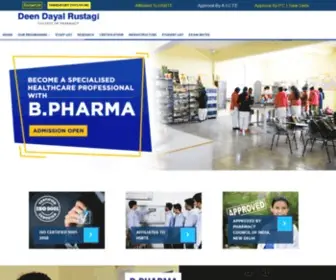 DDRpharmacy.com(Deen Dayal Rustagi Group of College) Screenshot