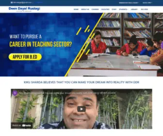 DDrustagicollege.com(Deen Dayal Rustagi College Of Education) Screenshot