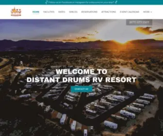 DDRvresort.com(Distant Drums RV Resort) Screenshot