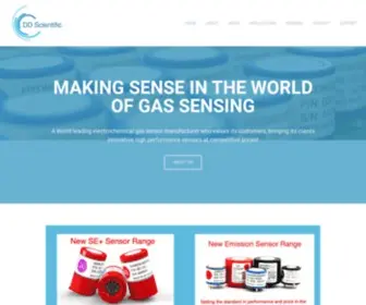 DDscientific.com(DD-SCIENTIFIC QUALITY GAS SENSORS) Screenshot