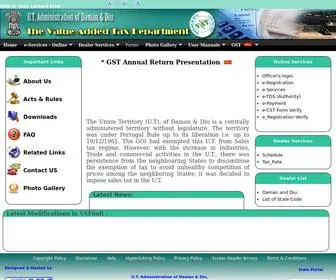 DDvat.gov.in(Commissioner of Taxes & Excise) Screenshot