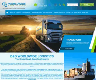 DDwlogistics.com(D&D Worldwide Logistics) Screenshot