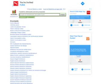 DE-Academic.com(Wörterbücher) Screenshot