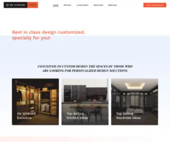 DE-Canvas.com(Best Modular Kitchen and Wardrobe Interior Designs in Bangalore) Screenshot