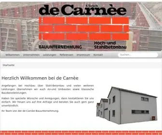 DE-Carnee.de(De Carnèe Bauunternehmung) Screenshot