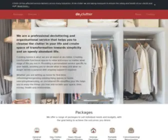 DE-Clutter.com.au(Gold Coast Professional Decluttering Service) Screenshot