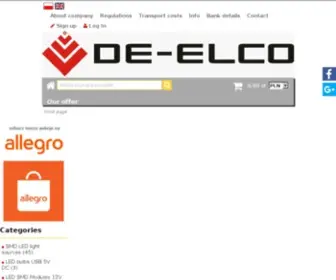 DE-Elco.pl(Oświetlenie SMD LED) Screenshot