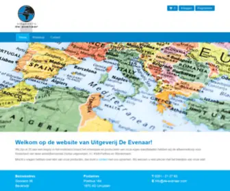 DE-Evenaar.com(Uitgeverij de Evenaar) Screenshot