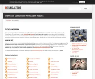 DE-Linkliste.de(Linkliste & Webkatalog) Screenshot