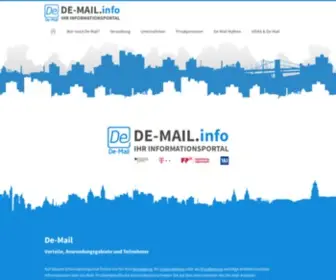 DE-Mail.info(Ihr Informationsportal) Screenshot