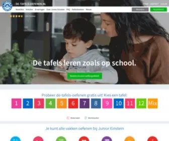 DE-Tafels-Oefenen.nl(Online tafels oefenen) Screenshot