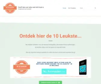DE10Leukste.nl(DE 10 Leukste) Screenshot