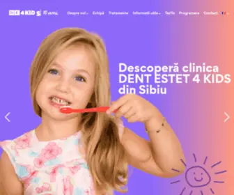 DE4Kids.ro(DENT ESTET 4 KIDS) Screenshot