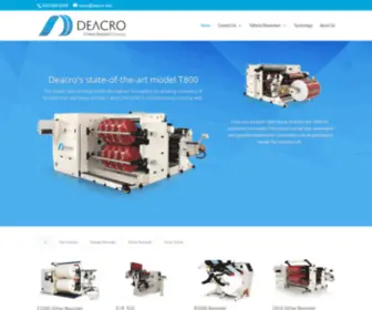 Deacro.com(Deacro Industries Ltd) Screenshot