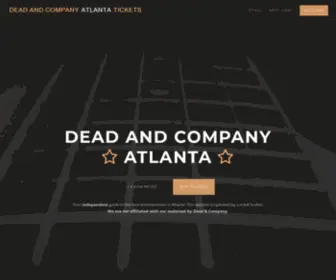 Deadandcompanyatlanta.com(Tickets for the Dead and Company Atlanta concert are on sale now) Screenshot