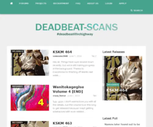 Deadbeat-Scans.com(Deadbeat Scans) Screenshot