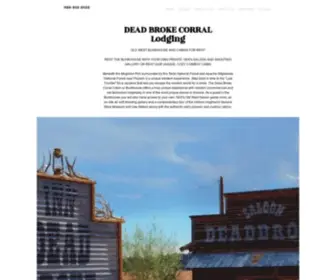 Deadbrokecorral.com(Dead Broke Corral Lodging) Screenshot