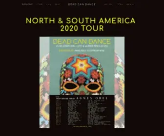 Deadcandance.com(Dead Can Dance) Screenshot