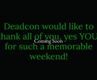 Deadconvention.com(Deadconvention) Screenshot