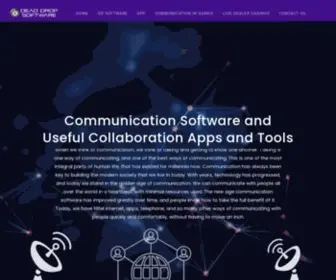 Deaddropsoftware.com(Types of Communication Software) Screenshot