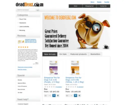 Deadfleaz.com(Deadfleaz) Screenshot