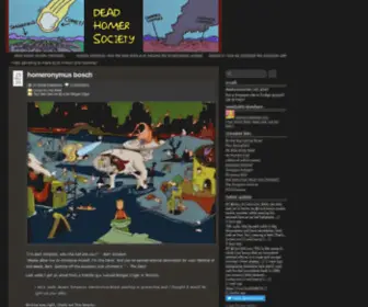 Deadhomersociety.com(Dead Homer Society) Screenshot