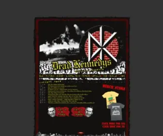 Deadkennedys.com(The Official Website For Dead Kennedys) Screenshot