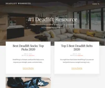Deadliftworkouts.com(Civil Clean) Screenshot