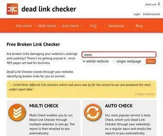 Deadlinkchecker.com(Free Broken Link Checking Tool) Screenshot