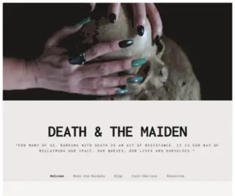 Deadmaidens.com("For many of us) Screenshot