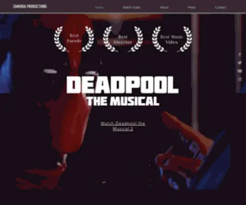 Deadpoolmusical.com(Deadpoolthemusical) Screenshot