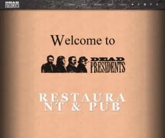 Deadpresidentspub.com(Bars in Wilmington DE) Screenshot