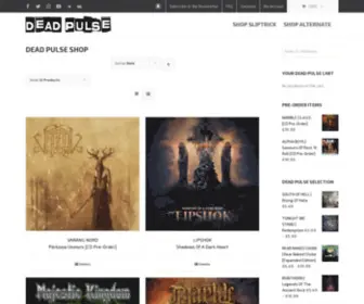 Deadpulse.com(Online shop for Sliptrick Records & Alternate Records) Screenshot