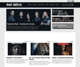 Deadrhetoric.com(Dead Rhetoric.com) Screenshot