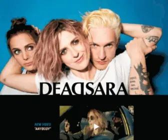 Deadsara.com(Dead Sara Official Site) Screenshot