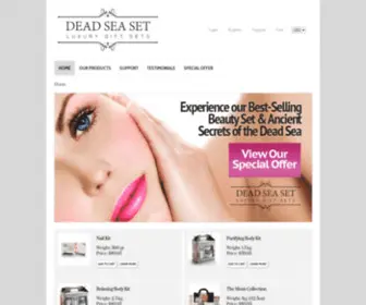 Deadseaset.com(Luxury Gift Sets by Dead Sea Set) Screenshot