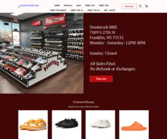 Deadstockmke.com(Home) Screenshot