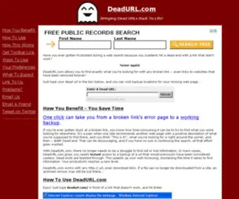 Deadurl.com(Make Any Dead URL Work Again) Screenshot