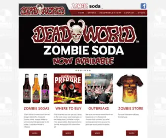 Deadworldzombiesoda.com(Deadworld Zombie Soda) Screenshot