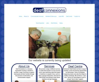 Deafconnexions.org(Deaf Connexions) Screenshot