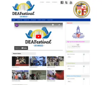 Deafestivalla.org(DEAFestival) Screenshot