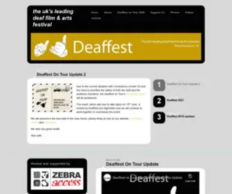 Deaffest.co.uk(The UK's leading Deaf Film & Arts Festival) Screenshot