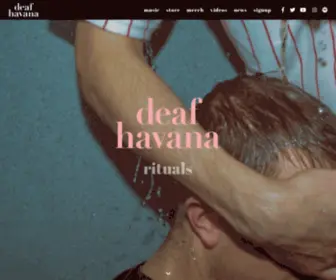 Deafhavana.com(Deaf Havana) Screenshot