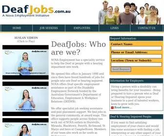 Deafjobs.com.au(Deaf Jobs) Screenshot