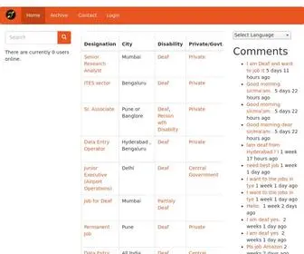 DeafjobsWorld.com(Jobs For the Deaf) Screenshot