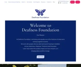 Deafness.org.au(The Deafness Foundation) Screenshot