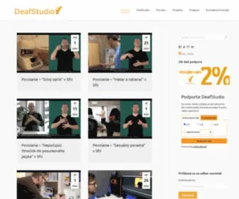 Deafstudio.net(Nepočujúci) Screenshot