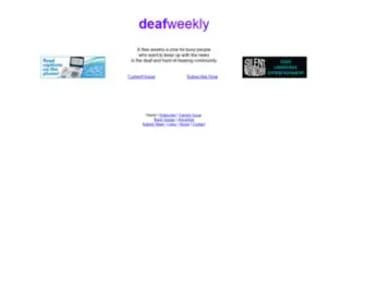 Deafweekly.com(Deafweekly) Screenshot