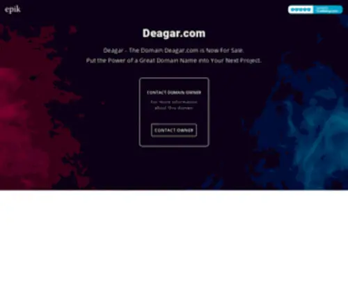 Deagar.com(The Domain is Now For Sale) Screenshot