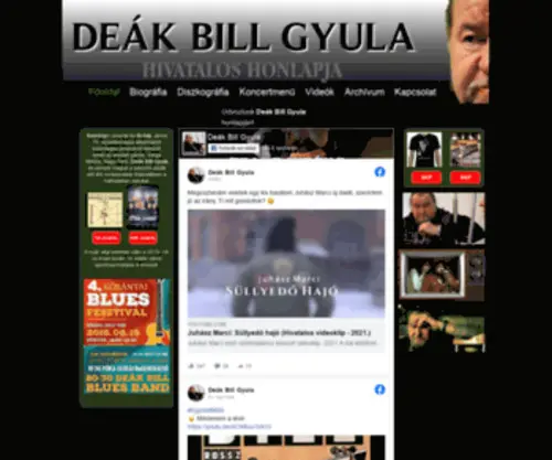 Deakbill.hu(Deák Bill Gyula) Screenshot